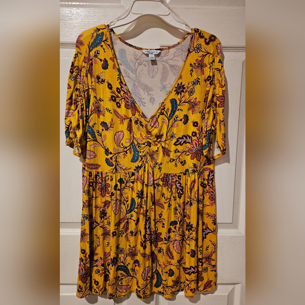 Floral Yellow Blouse